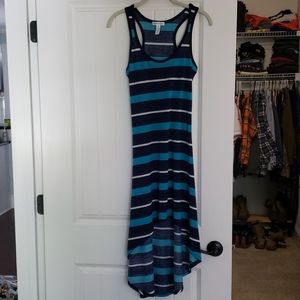 Hi-low Mid length dress.